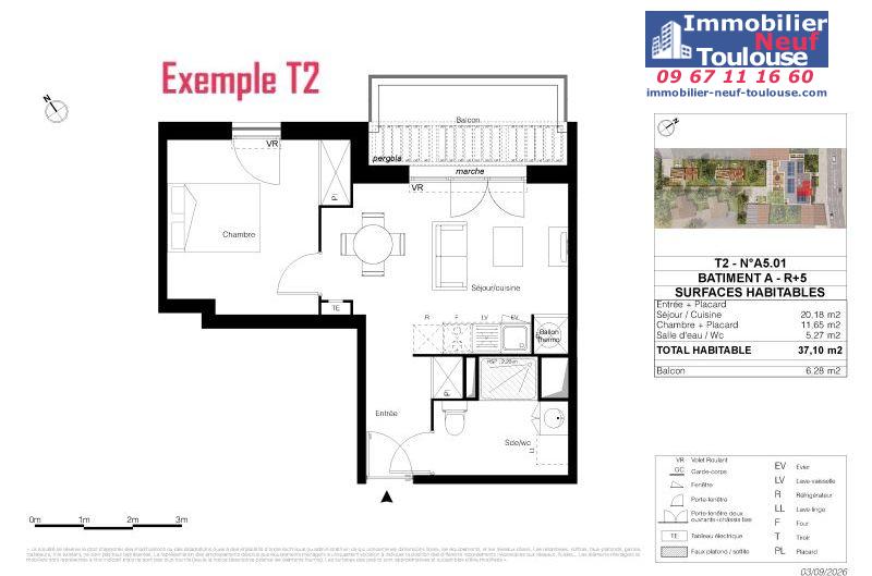 Appartements neufs à Toulouse Montaudran - Programmes immobiliers neufs LP Promotion AEROVEL