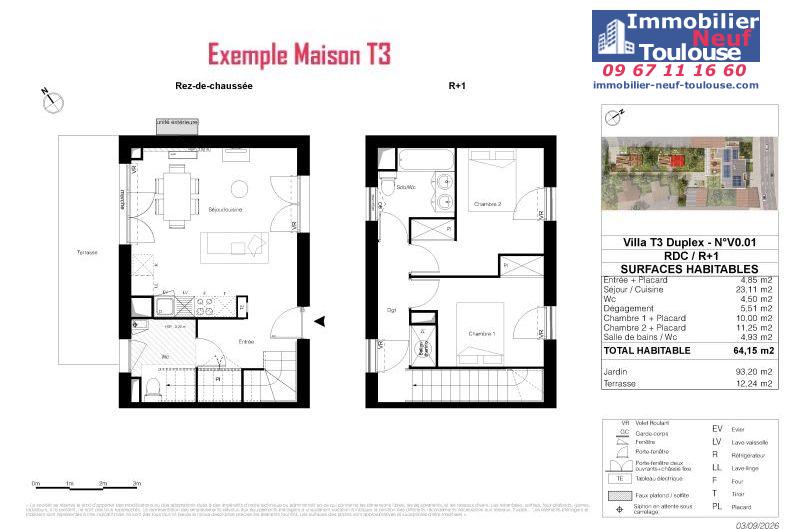Maisons neuves à Toulouse Montaudran - Programmes immobiliers neufs LP Promotion AEROVEL
