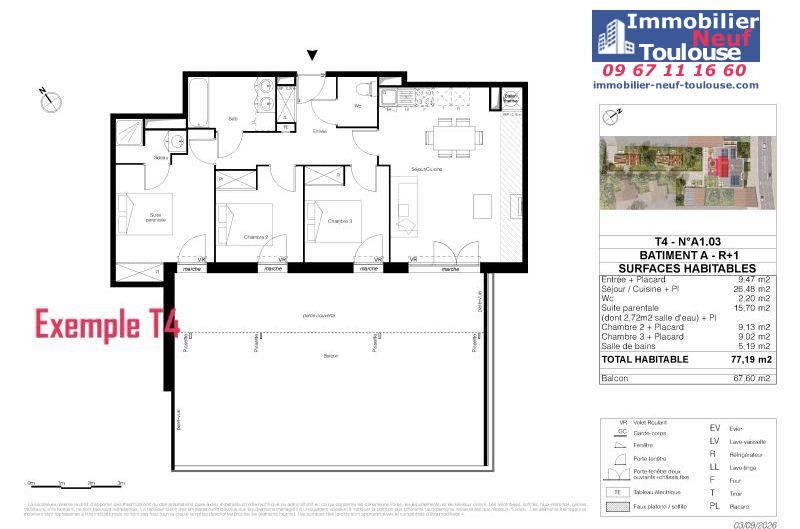 Appartements neufs à Toulouse Montaudran - Programmes immobiliers neufs LP Promotion AEROVEL