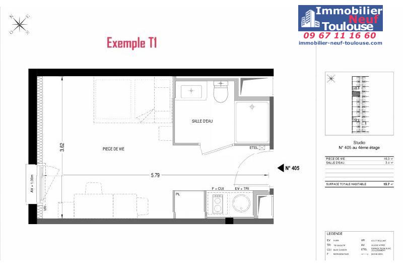 Résidence etudiante LMNP à Balma - Programmes immobiliers neufs Cogedim Quai 64