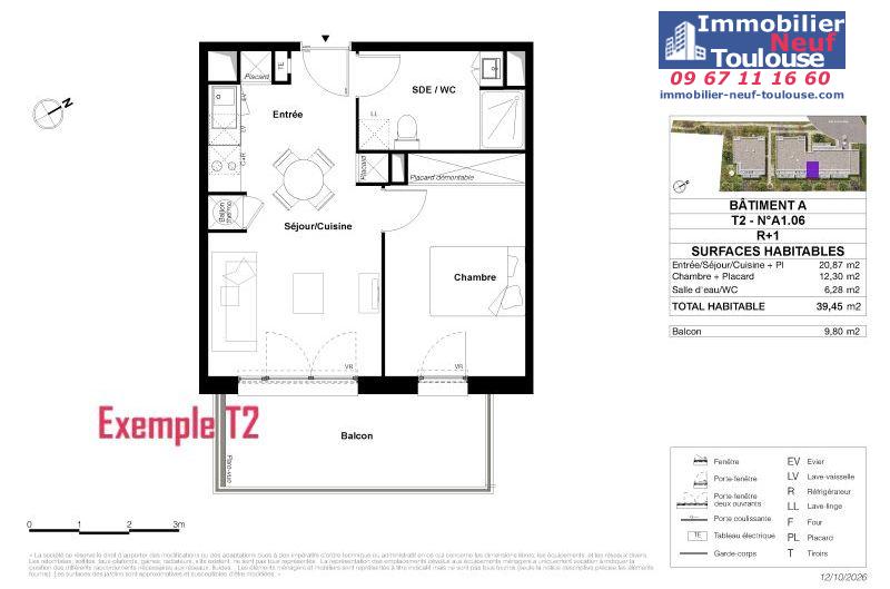 Appartements neufs à Toulouse Terrasse - Programmes immobiliers neufs LP Promotion L'ECRIN DE GASPARD /