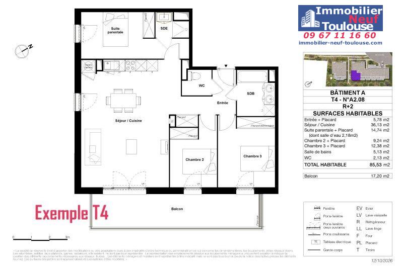 Appartements neufs à Toulouse Terrasse - Programmes immobiliers neufs LP Promotion L'ECRIN DE GASPARD /