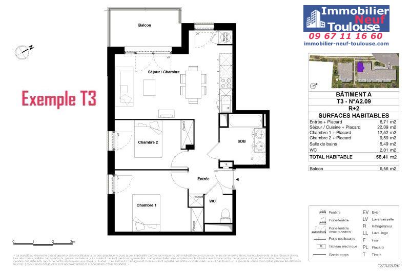 Appartements neufs à Toulouse Terrasse - Programmes immobiliers neufs LP Promotion L'ECRIN DE GASPARD /