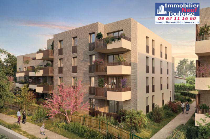 Appartements neufs à Toulouse Terrasse - Programmes immobiliers neufs LP Promotion L'ECRIN DE GASPARD /
