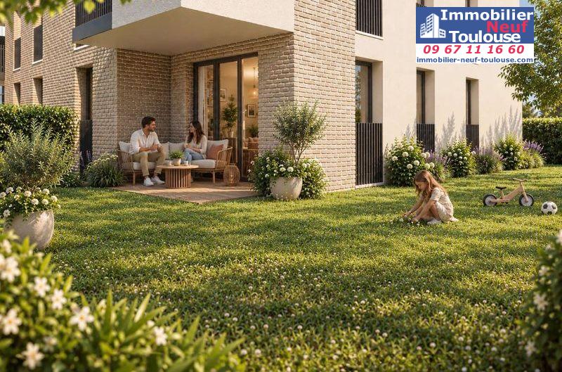 Appartements neufs à Toulouse Terrasse - Programmes immobiliers neufs LP Promotion L'ECRIN DE GASPARD /