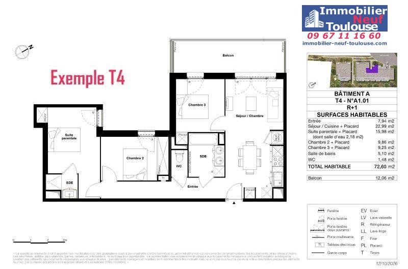Appartements neufs à Toulouse Terrasse - Programmes immobiliers neufs LP Promotion L'ECRIN DE GASPARD /