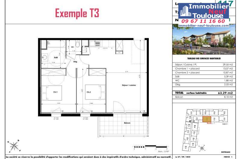 Appartements neufs à Fenouillet - Programmes immobiliers neufs Eclisse Bocage