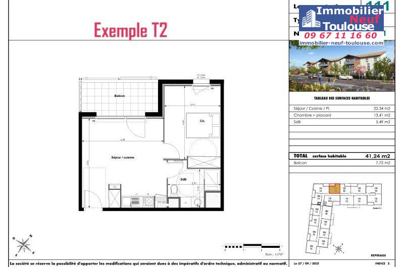 Appartements neufs à Fenouillet - Programmes immobiliers neufs Eclisse Bocage