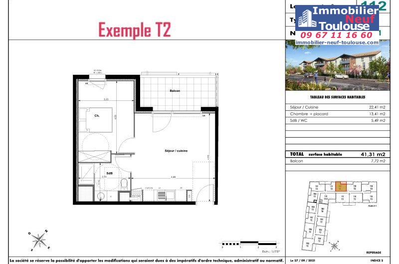 Appartements neufs à Fenouillet - Programmes immobiliers neufs Eclisse Bocage