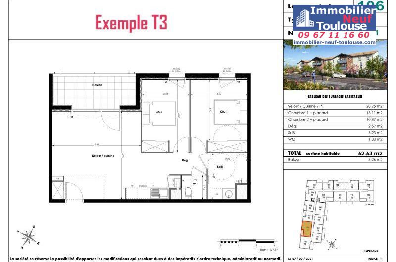Appartements neufs à Fenouillet - Programmes immobiliers neufs Eclisse Bocage