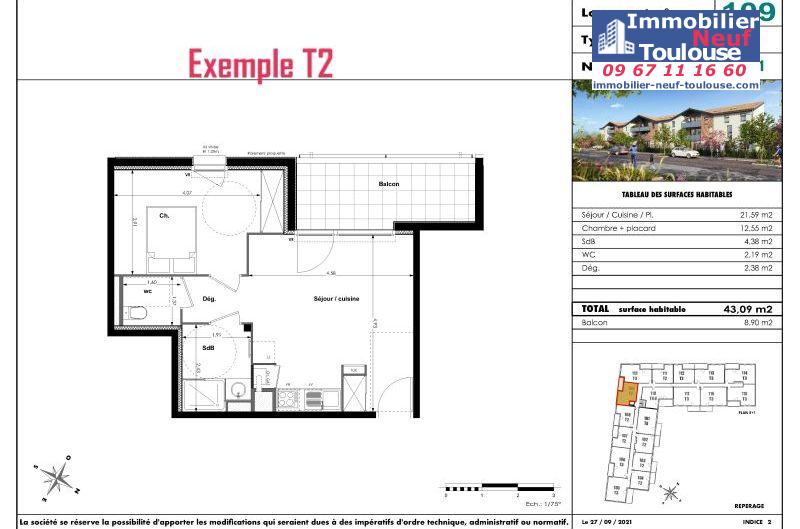 Appartements neufs à Fenouillet - Programmes immobiliers neufs Eclisse Bocage